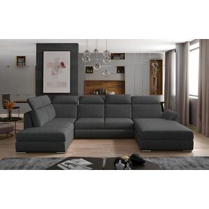 Imagine Coltar extensibil dreapta 5 locuri ELTAP, Evl-34, Evanell, 336x211x102 cm, lemn/poliester, gri inchis