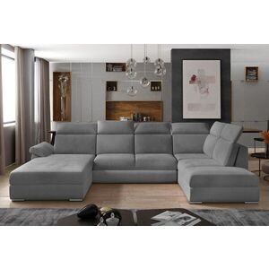 Imagine Coltar extensibil stanga 5 locuri ELTAP, Evl-43, Evanell, 336x211x102 cm, lemn/poliester, gri