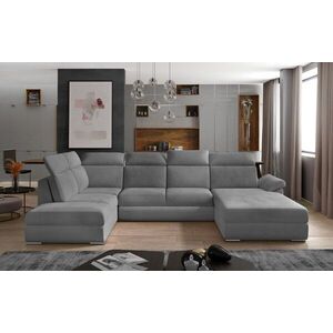 Imagine Coltar extensibil dreapta 5 locuri ELTAP, Evl-50, Evanell, 336x211x102 cm, lemn/poliester, gri