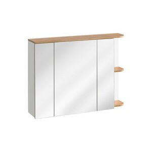 Imagine Cabinet cu oglinda si 3 usi, Platinum, Comad, 94x20x72 cm, PAL laminat, alb