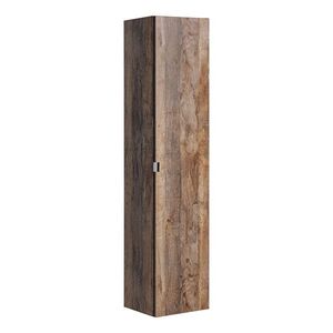 Imagine Dulap inalt cu 1 usa si 2 sertare, cu fixare pe perete, Santa Fe Oak, Comad, 35x33x160 cm, PAL laminat, stejar santa fe vintage