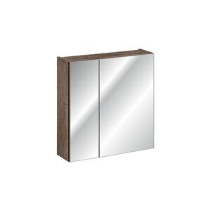 Imagine Cabinet cu oglinda si 2 usi, Santa Fe Oak, Comad, 60x17x65 cm, PAL laminat, stejar santa fe vintage