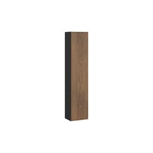 Imagine Dulap inalt cu usa, cu fixare pe perete, Talia Casella, Comad, 30x25.5x140 cm, MDF/PAL laminat, stejar casella/negru mat