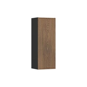 Imagine Dulap semi-coloana cu 1 usa, cu fixare pe perete, Talia Casella, Comad, 30x18.5x80 cm, MDF/PAL laminat, stejar casella/negru mat