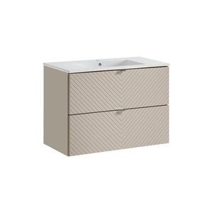 Imagine Set dulap de baie cu lavoar, 80 cm S Dance, Viva Cashmere, Comad, MDF/PAL laminat, casmir mat
