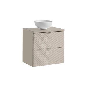 Imagine Set mobiler baie, dulap cu lavoar, 60 cm S Un Domi, Viva Cashmere, Comad, MDF/PAL laminat, casmir mat