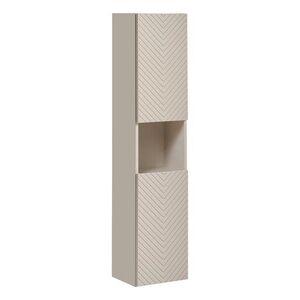 Imagine Dulap inalt cu usi, cu fixare pe perete, Viva Cashmere, Comad, 30x25x140 cm, MDF/PAL laminat, casmir mat