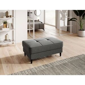 Imagine Taburet cu spatiu pentru depozitare ELTAP, BEL-04FL, Bellis, 97x62x42 cm, lemn/poliester, gri inchis