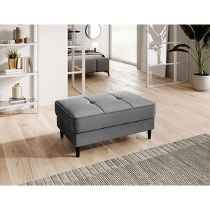 Imagine Taburet cu spatiu pentru depozitare ELTAP, BEL-04NU, Bellis, 97x62x42 cm, lemn/poliester, gri deschis