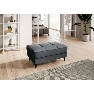 Imagine Taburet cu spatiu pentru depozitare ELTAP, BEL-06NU, Bellis, 97x62x42 cm, lemn/poliester, gri