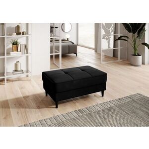 Imagine Taburet cu spatiu pentru depozitare ELTAP, BEL-10LO, Bellis, 97x62x42 cm, lemn/poliester, negru