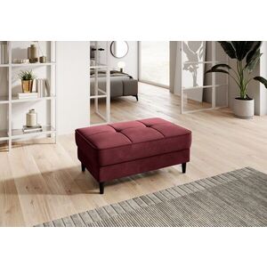 Imagine Taburet cu spatiu pentru depozitare ELTAP, BEL-25LO, Bellis, 97x62x42 cm, lemn/poliester, rosu