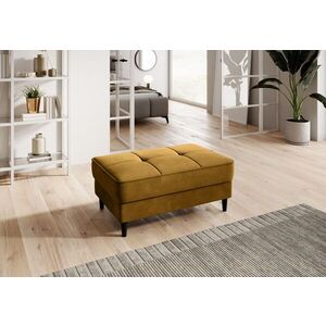 Imagine Taburet cu spatiu pentru depozitare ELTAP, BEL-45LO, Bellis, 97x62x42 cm, lemn/poliester, mustar