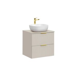 Imagine Set mobiler baie, dulap cu lavoar, 60 cm Smile, Adel Cashmere, Comad, MDF/PAL laminat, casmir mat