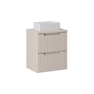 Imagine Set mobiler baie, dulap cu lavoar, 50 cm S Un Gaja, Nova Cashmere, Comad, MDF/PAL laminat, casmir mat