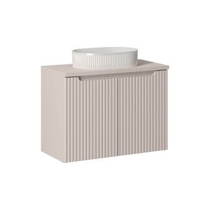 Imagine Set mobiler baie, dulap cu lavoar, 80 cm, Nova Cashmere, Comad, MDF/PAL laminat, casmir mat