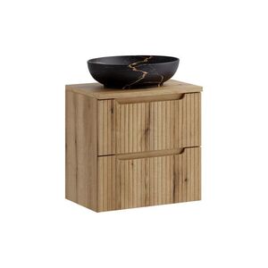 Imagine Set mobiler baie, dulap cu lavoar, 60 cm, Nova Coast Evoke Oak, Comad, MDF/PAL laminat, stejar coast evoke