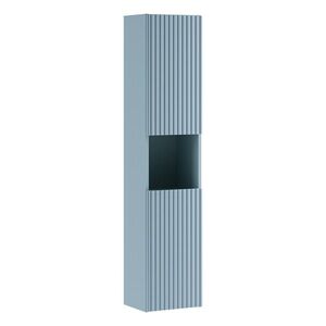 Imagine Dulap inalt cu usi, cu fixare pe perete, Nova Denim, Comad, 30x25x140 cm, MDF/PAL laminat, denim