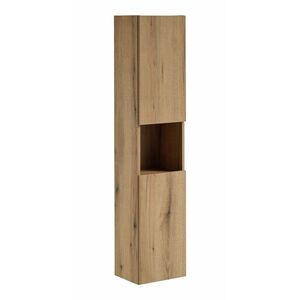 Imagine Dulap inalt cu usi, cu fixare pe perete, Nova Oak, Comad, 30x25x140 cm, PAL laminat, stejar coast evoke