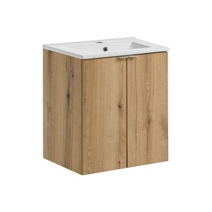 Imagine Set dulap de baie cu lavoar, 50 cm D Dance, Nova Oak, Comad, PAL laminat, stejar coast evoke