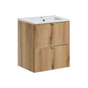 Imagine Set dulap de baie cu lavoar, 50 cm S Dance, Nova Oak, Comad, PAL laminat, stejar coast evoke