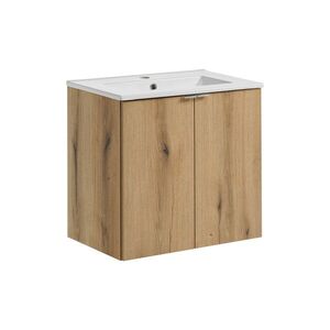 Imagine Set dulap de baie cu lavoar, 60 cm D Dance, Nova Oak, Comad, PAL laminat, stejar coast evoke