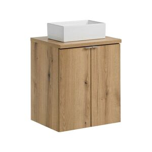 Imagine Set mobiler baie, dulap cu lavoar, 50 cm D Un Gaja, Nova Oak, Comad, PAL laminat, stejar coast evoke