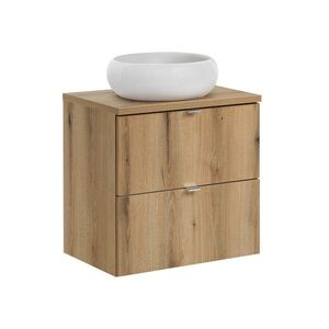 Imagine Set mobiler baie, dulap cu lavoar, 60 cm S Un Wiki, Nova Oak, Comad, PAL laminat, stejar coast evoke