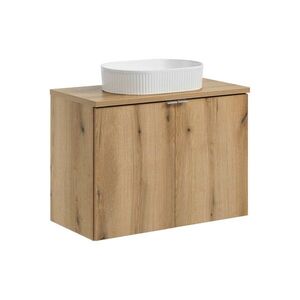 Imagine Set mobiler baie, dulap cu lavoar, 80 cm D Un Beyond, Nova Oak, Comad, PAL laminat, stejar coast evoke