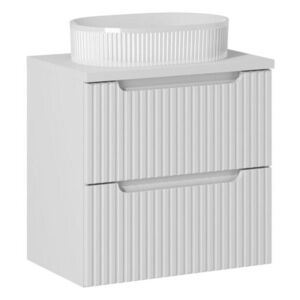 Imagine Set mobilier baie, dulap cu lavoar, 60 cm S Beyond, Nova White, Comad, MDF/PAL laminat, alb mat
