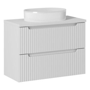 Imagine Set mobiler baie, dulap cu lavoar, 80 cm S Beyond, Nova White, Comad, MDF/PAL laminat, alb mat