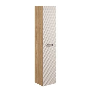 Imagine Dulap inalt cu usi, cu fixare pe perete, Ocean Beige, Comad, 35x33x170 cm, MDF/PAL laminat, stejar