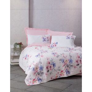 Imagine Lenjerie de pat pentru o persoana, L'essentiel Maison, Jayda, Bumbac Ranforce, Pink / White / Purple