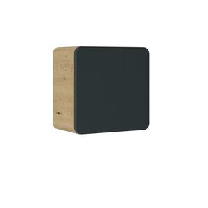 Imagine Dulap suspendat cu 1 usa, Aruba Cosmos, Comad, 35x22x35 cm, MDF/PAL laminat, gri/stejar craft gold