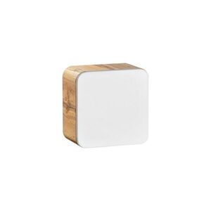 Imagine Dulap suspendat cu 1 usa, Aruba White, Comad, 35x22x35 cm, MDF/PAL laminat, alb lucios/stejar craft gold