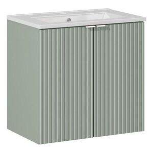Imagine Set dulap de baie cu lavoar, 60 cm D Dance, Line Reed Green, Comad, MDF/PAL laminat, verde reed