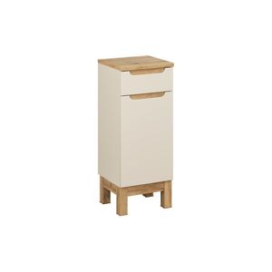 Imagine Dulapior cu 1 usa si 1 sertar, Bali Cashmere, Comad, 35x33x87 cm, MDF/PAL laminat, casmir mat