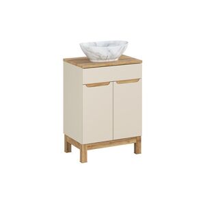 Imagine Set mobiler baie, dulap cu lavoar, 60 cm Wotan Pati, Bali Cashmere, Comad, MDF/PAL laminat, casmir mat
