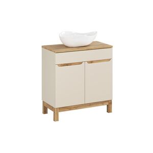 Imagine Set mobiler baie, dulap cu lavoar, 80 cm Wotan Cloud, Bali Cashmere, Comad, MDF/PAL laminat, casmir mat