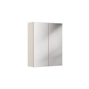 Imagine Cabinet cu oglinda si 2 usi, Bella Cashmere, Comad, 60x19x75 cm, PAL laminat, casmir mat