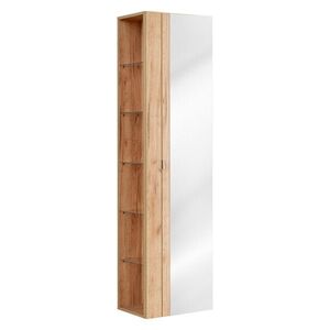 Imagine Dulap inalt cu usa, cu fixare pe perete, Capri Oak, Comad, 45x33x170 cm, PAL laminat, stejar craft gold