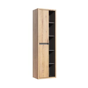 Imagine Dulap inalt cu usi, cu fixare pe perete, Devon, Comad, 50x33x170 cm, PAL laminat, stejar shetland