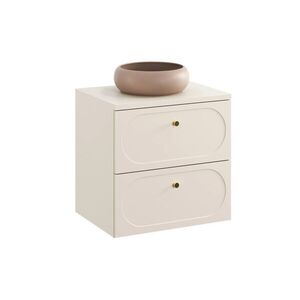 Imagine Set mobiler baie, dulap cu lavoar, 60 cm, Donna Sand, Comad, MDF/PAL laminat, nisipiu
