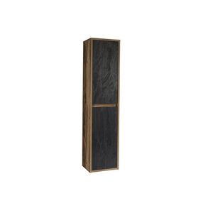 Imagine Dulap inalt cu usi, cu fixare pe perete, Hampton, Comad, 40x33x170 cm, MDF/PAL laminat, beton inchis/stejar huton