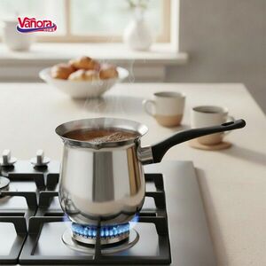 Imagine Ibric Vanora Home, 1 L, 12x13 cm, inox/bachelita, argintiu/negru