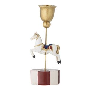 Imagine Suport pentru lumanare, Bloomingville, Merry-go-round, 7x20 cm, polirasina/MDF, multicolor