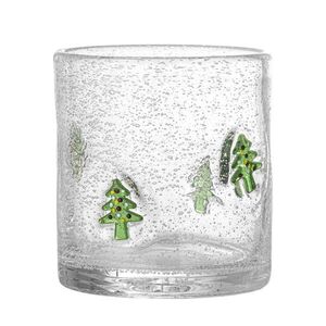 Imagine Pahar, Bloomingville, Debra Christmas Tree, 9x10 cm, 370 ml, sticla, transparent