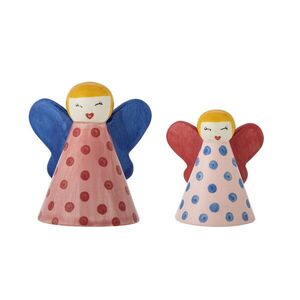 Imagine Set 2 decoratiuni, Bloomingville, Caramella, 9x7x10 cm, ceramica, multicolor