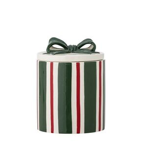 Imagine Recipient cu capac, Bloomingville, Marnia, 12.5x16 cm, 1.39 L, ceramica, verde