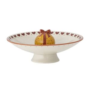 Imagine Bol cu picior, Bloomingville, Jolly Heats, 24x11.5 cm, ceramica, multicolor